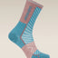 Icebreaker Merino Run+ Ultralight Crew Socks (Women's) - Topaz/Summit