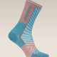 Icebreaker Merino Run+ Ultralight Crew Socks (Women's) - Topaz/Summit