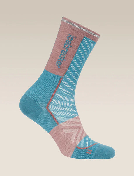 Icebreaker Merino Run+ Ultralight Crew Socks (Women's) - Topaz/Summit