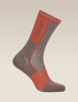 Icebreaker Merino Run+ Ultralight Crew Socks (Women's) - Porcini/Fervid