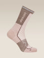 Icebreaker Merino Run+ Ultralight Crew Socks (Women's) - Pink Quartz/Porcini