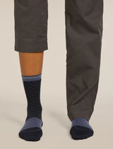 Icebreaker Merino Run+ Ultralight Crew Socks (Women's) - Black/Graphite