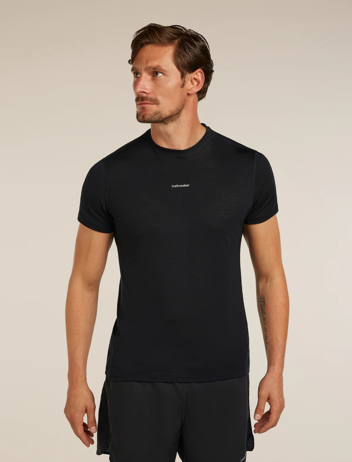 Icebreaker Merino Blend 125 Cool-Lite Speed Short Sleeve T-Shirt (Men's) - Black