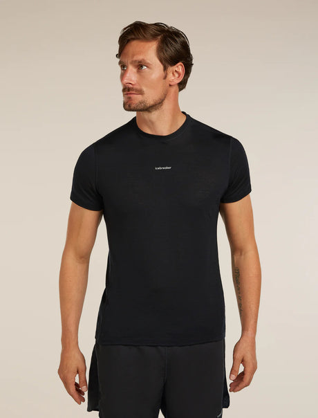 Icebreaker Merino Blend 125 Cool-Lite Speed Short Sleeve T-Shirt (Men's) - Black