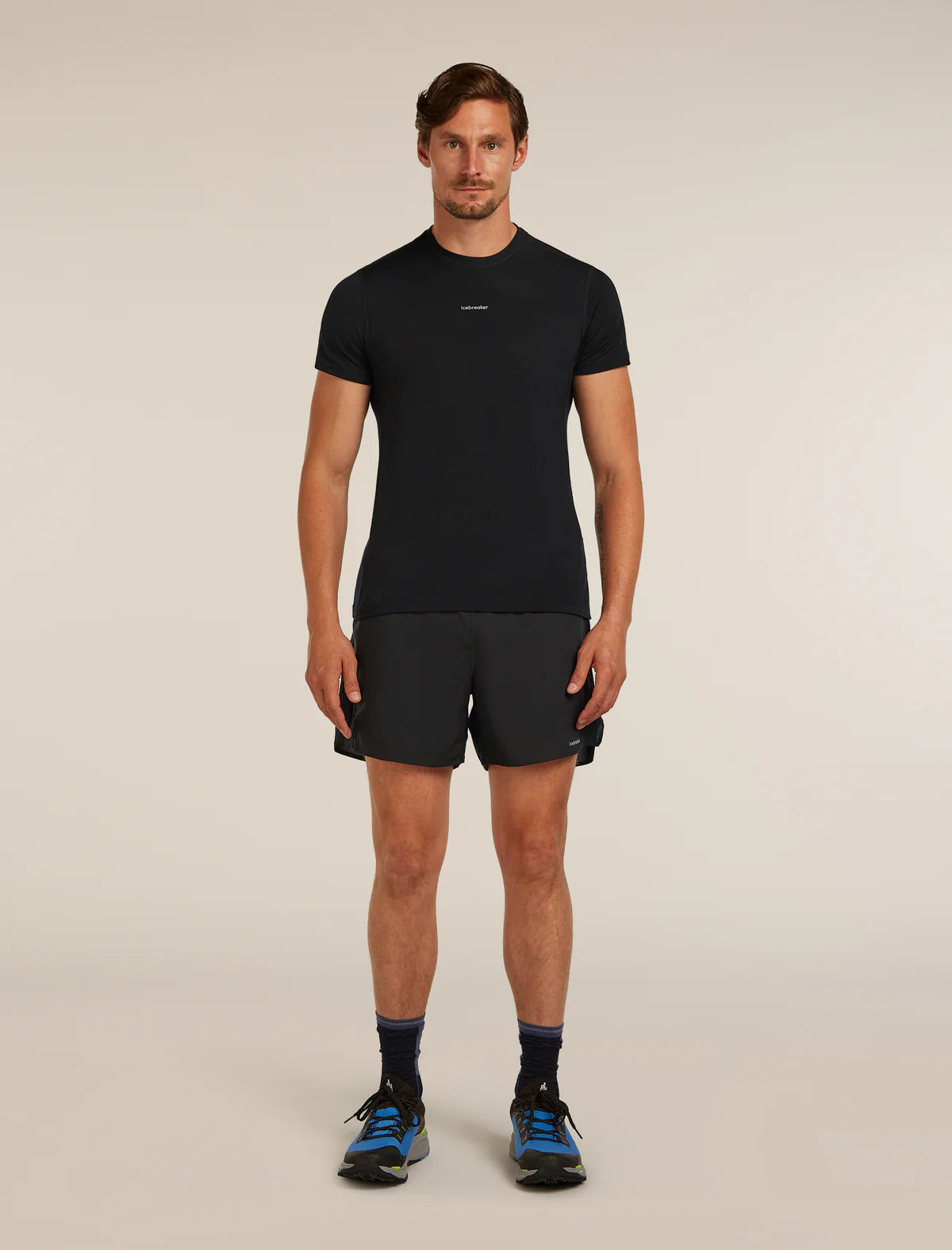 Icebreaker Merino Blend 125 Cool-Lite Speed Short Sleeve T-Shirt (Men's) - Black