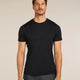 Icebreaker Merino 150 Tech Lite Short Sleeve T-Shirt (Men's) - Black
