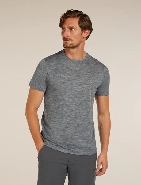 Icebreaker Merino 150 Tech Lite Short Sleeve T-Shirt (Men's) - Gritstone Heather