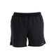 Black athletic shorts with an elastic waistband, shown against a plain white background. - Icebreaker Merino Blend 125 ZoneKnit Speed 6" Shorts (Men's) - Black