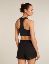 Icebreaker Merino Blend 260 ZoneKnit™ Seamless Bra (Women's) - Black - Find Your Feet Australia Hobart Launceston Tasmania