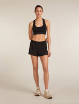 Icebreaker Merino Blend 260 ZoneKnit™ Seamless Bra (Women's) - Black - Find Your Feet Australia Hobart Launceston Tasmania