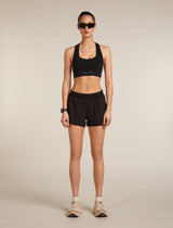 Icebreaker Merino Blend 260 ZoneKnit™ Seamless Bra (Women's) - Black - Find Your Feet Australia Hobart Launceston Tasmania