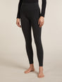 Icebreaker Merino Blend 260 ZoneKnit™ Seamless 25" Tights (Women's) - Black - Find Your Feet Australia Hobart Launceston Tasmania