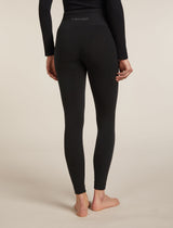 Icebreaker Merino Blend 260 ZoneKnit™ Seamless 25" Tights (Women's) - Black - Find Your Feet Australia Hobart Launceston Tasmania