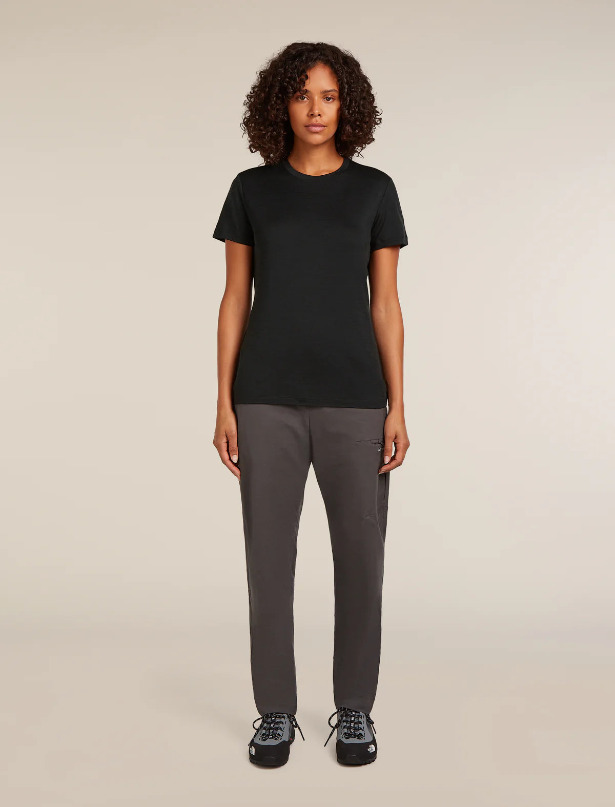 Icebreaker Merino 150 Tech Lite Short Sleeve T-Shirt (Women's) - Black