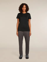 Icebreaker Merino 150 Tech Lite Short Sleeve T-Shirt (Women's) - Black