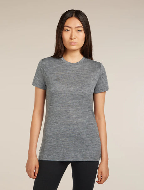 Icebreaker Merino 150 Tech Lite Short Sleeve T-Shirt (Women's) - Gritstone Heather
