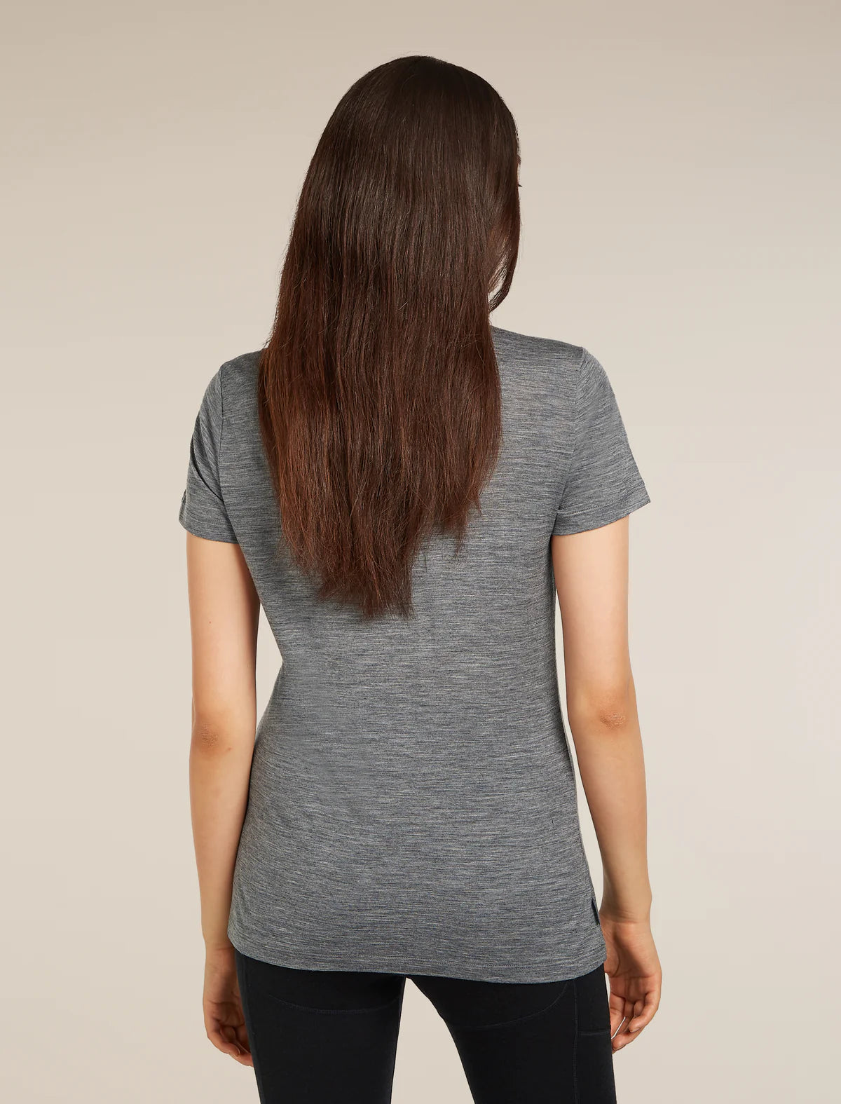 Icebreaker Merino 150 Tech Lite Short Sleeve T-Shirt (Women's) - Gritstone Heather