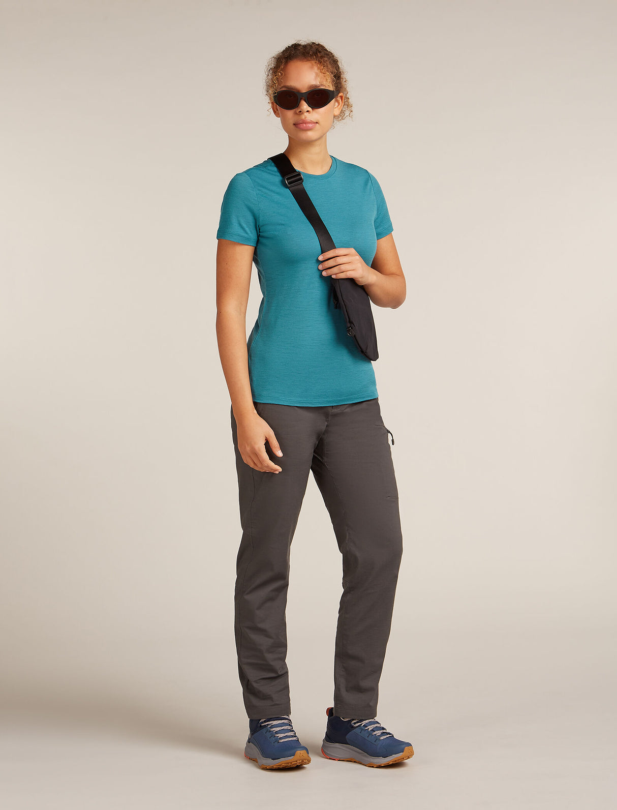 Icebreaker Merino 150 Tech Lite Short Sleeve T-Shirt (Women's) - Topaz - Find Your Feet Australia Hobart Launceston Tasmania