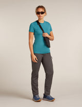 Icebreaker Merino 150 Tech Lite Short Sleeve T-Shirt (Women's) - Topaz - Find Your Feet Australia Hobart Launceston Tasmania