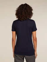 Icebreaker Merino 150 Tech Lite Short Sleeve T-Shirt (Women's) - Midnight Navy