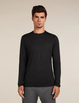 Icebreaker Merino Blend 125 Cool-Lite Sphere Long Sleeve T-Shirt (Men's) - Black