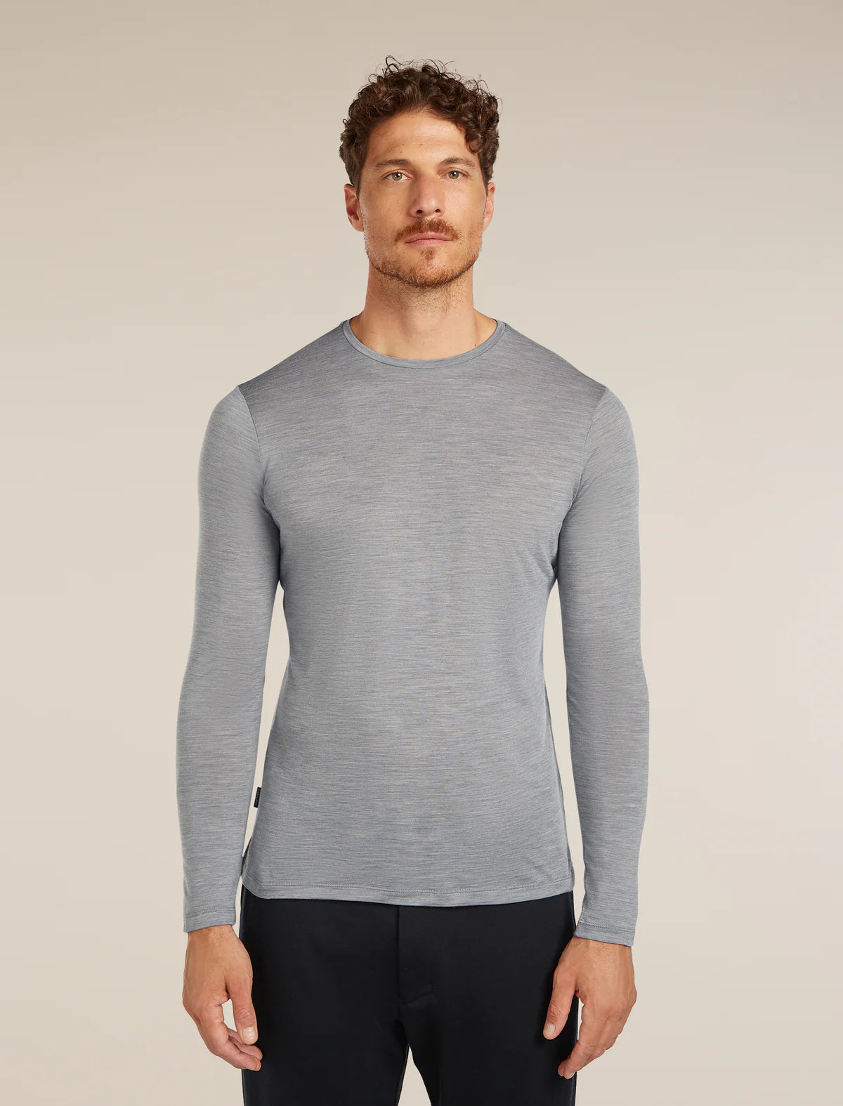 Icebreaker Merino Blend 125 Cool-Lite Sphere Long Sleeve T-Shirt (Men's) - Metro Heather