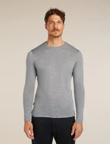 Icebreaker Merino Blend 125 Cool-Lite Sphere Long Sleeve T-Shirt (Men's) - Metro Heather