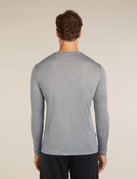 Icebreaker Merino Blend 125 Cool-Lite Sphere Long Sleeve T-Shirt (Men's) - Metro Heather