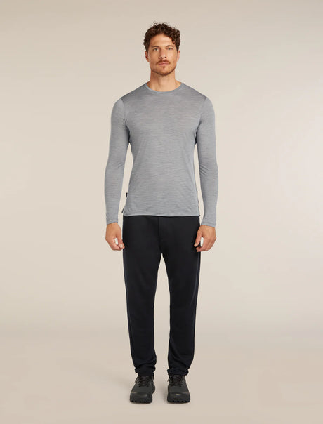 Icebreaker Merino Blend 125 Cool-Lite Sphere Long Sleeve T-Shirt (Men's) - Metro Heather