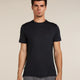 Icebreaker Merino Blend 125 Cool-Lite Sphere Short Sleeve T-Shirt (Men's) - Black