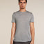 Icebreaker Merino Blend 125 Cool-Lite™ Sphere Short Sleeve T-Shirt (Men's) - Metro Heather - Find Your Feet Australia Hobart Launceston Tasmania