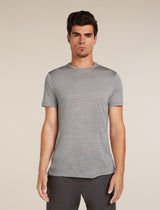 Icebreaker Merino Blend 125 Cool-Lite™ Sphere Short Sleeve T-Shirt (Men's) - Metro Heather - Find Your Feet Australia Hobart Launceston Tasmania