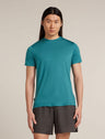 Icebreaker Merino Blend 125 Cool-Lite™ Sphere Short Sleeve T-Shirt (Men's) - Topaz - Find Your Feet Australia Hobart Launceston Tasmania