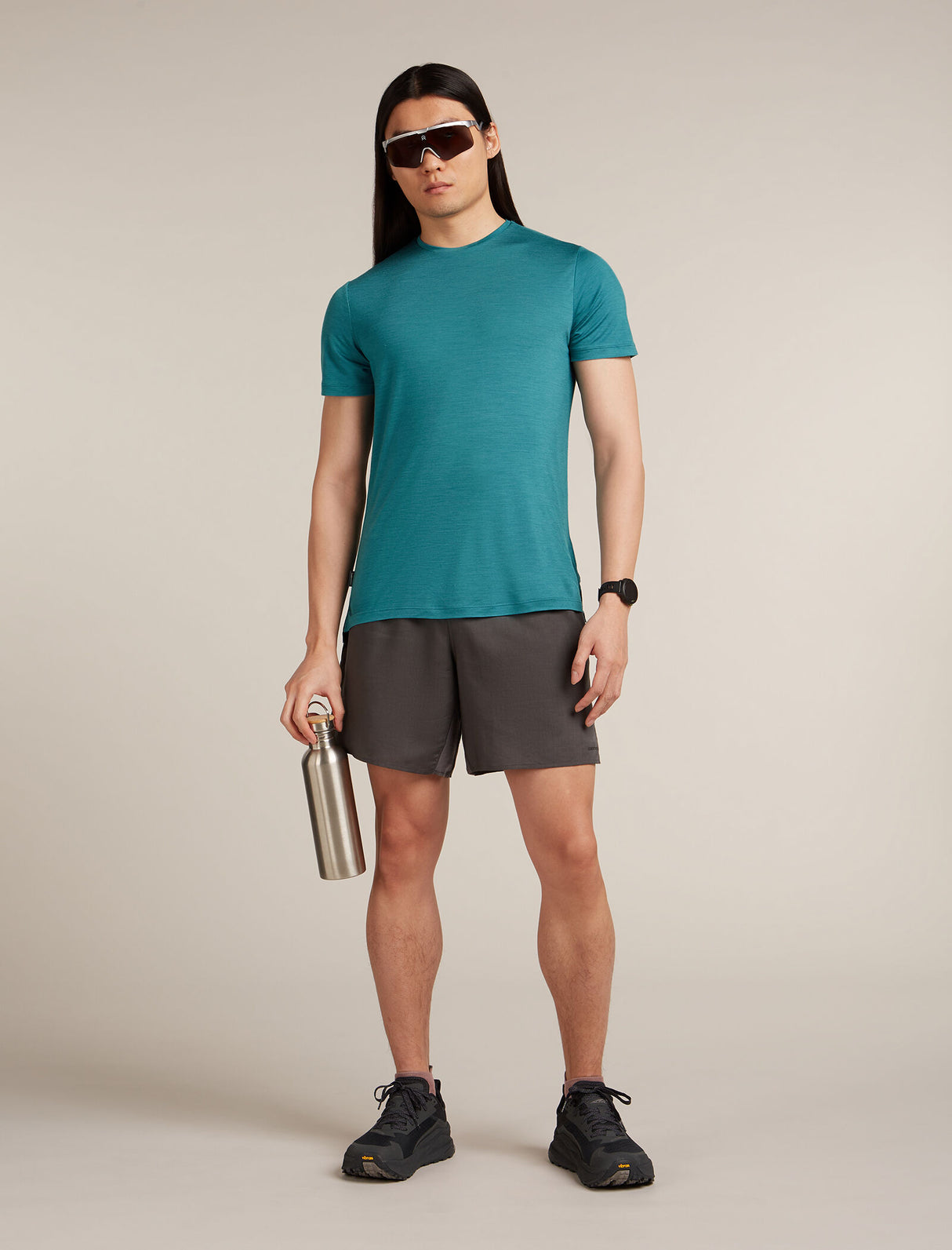 Icebreaker Merino Blend 125 Cool-Lite™ Sphere Short Sleeve T-Shirt (Men's) - Topaz - Find Your Feet Australia Hobart Launceston Tasmania