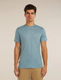Icebreaker Merino Blend 125 Cool-Lite Sphere Short Sleeve T-Shirt (Men's) - Flint Blue