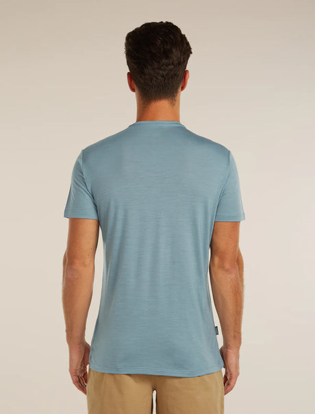 Icebreaker Merino Blend 125 Cool-Lite Sphere Short Sleeve T-Shirt (Men's) - Flint Blue