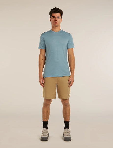 Icebreaker Merino Blend 125 Cool-Lite Sphere Short Sleeve T-Shirt (Men's) - Flint Blue