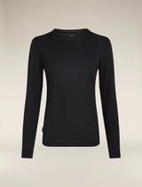 Icebreaker Merino Blend 125 Cool-Lite Sphere Long Sleeve T-Shirt (Women's) - Black