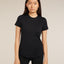 Icebreaker Merino Blend 125 Cool-Lite™ Sphere Short Sleeve T-Shirt (Women's) - Black - Find Your Feet Australia Hobart Launceston Tasmania