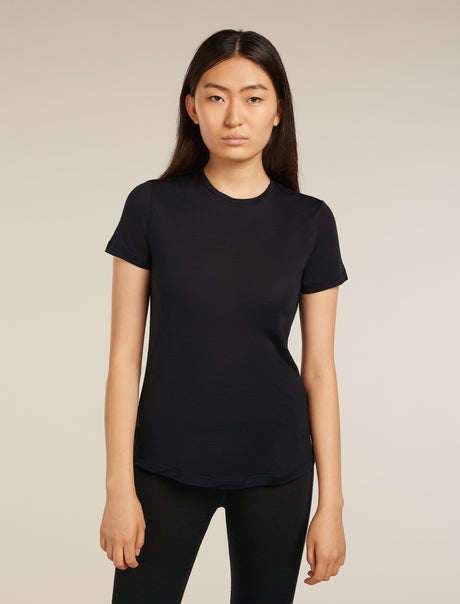 Icebreaker Merino Blend 125 Cool-Lite™ Sphere Short Sleeve T-Shirt (Women's) - Black - Find Your Feet Australia Hobart Launceston Tasmania