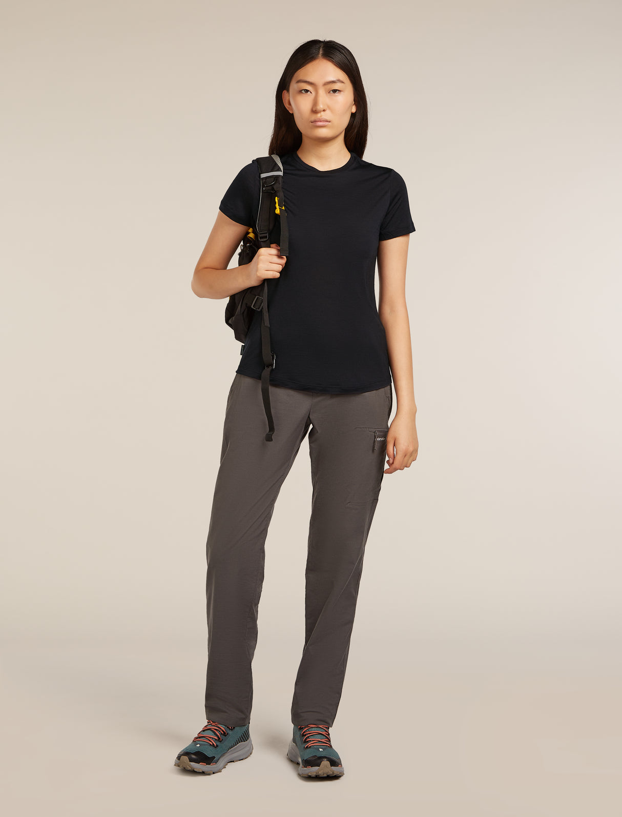 Icebreaker Merino Blend 125 Cool-Lite™ Sphere Short Sleeve T-Shirt (Women's) - Black - Find Your Feet Australia Hobart Launceston Tasmania