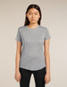 Icebreaker Merino Blend 125 Cool-Lite™ Sphere Short Sleeve T-Shirt (Women's) - Metro Heather - Find Your Feet Australia Hobart Launceston Tasmania