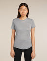 Icebreaker Merino Blend 125 Cool-Lite™ Sphere Short Sleeve T-Shirt (Women's) - Metro Heather - Find Your Feet Australia Hobart Launceston Tasmania