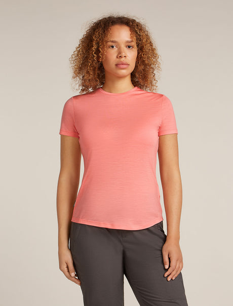 Icebreaker Merino Blend 125 Cool-Lite™ Sphere Short Sleeve T-Shirt (Women's) - Acid Pink - Find Your Feet Australia Hobart Launceston Tasmania