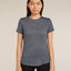 Icebreaker Merino Blend 125 Cool-Lite™ Sphere Short Sleeve T-Shirt (Women's) - Midnight Navy Heather - Find Your Feet Australia Hobart Launceston Tasmania