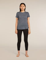 Icebreaker Merino Blend 125 Cool-Lite™ Sphere Short Sleeve T-Shirt (Women's) - Midnight Navy Heather - Find Your Feet Australia Hobart Launceston Tasmania