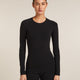 Icebreaker Merino Blend 260 ZoneKnit™ Seamless Long Sleeve Crew Thermal Top (Women's) Icebreaker