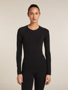 Icebreaker Merino Blend 260 ZoneKnit™ Seamless Long Sleeve Crew Thermal Top (Women's) Icebreaker