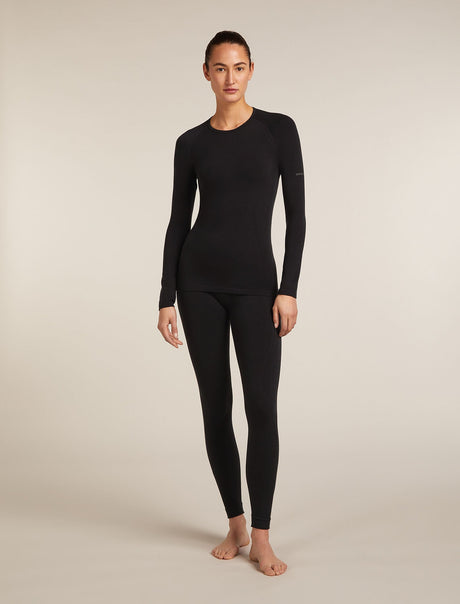 Icebreaker Merino Blend 260 ZoneKnit™ Seamless Long Sleeve Crew Thermal Top (Women's) Icebreaker
