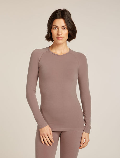 Icebreaker Merino Blend 260 ZoneKnit™ Seamless Long Sleeve Crew Thermal Top (Women's)